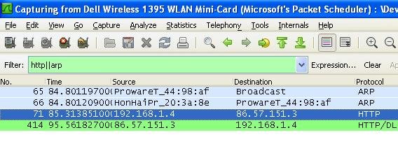 wireshark http filter post red