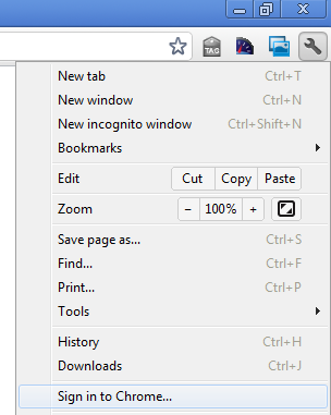 Sign in to Chrome