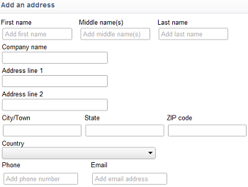 Autofill Address Data