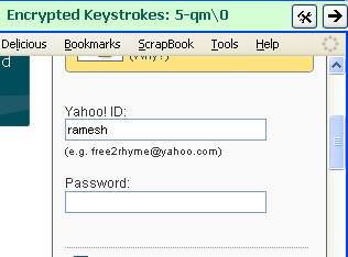 KeyScambler encrypting password