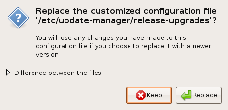 Ubuntu - Replace release-upgrades file