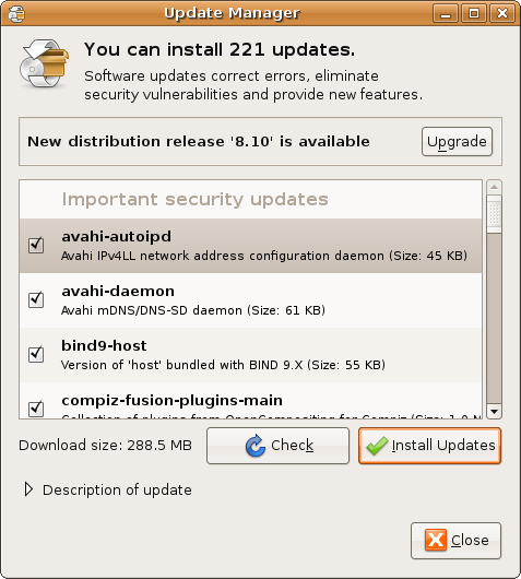 Ubuntu Update Manager