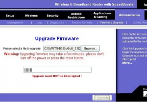 View of 4 Easy Steps To Upgrade Linksys Wireless Router Firmware