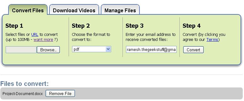 how to convert file format in vlb