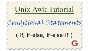 Linux Awk Tutorials - Conditional If Else Statement Examples