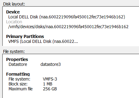 Как добавить datastore в vmware esxi