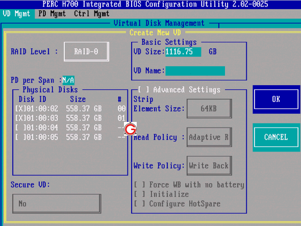 perc cerc bios configuration utility