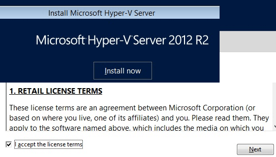 How To Install Microsoft Hyper V Server 2012 R2 For Virtualization