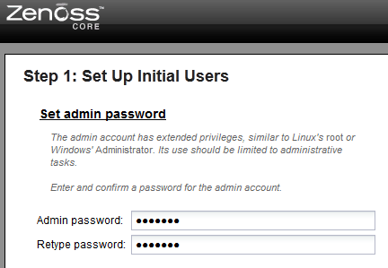 Zenoss Admin Password