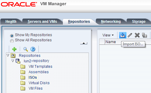 Oracle VM tuo ISO