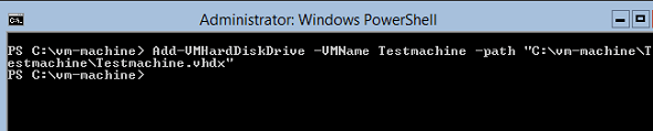 Powershell Add vmharddiskdrive