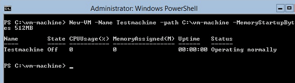 Powershell Create New VM