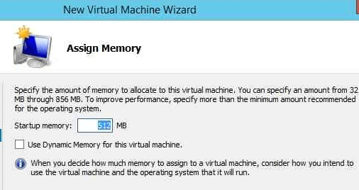 Hyper-V Assign VM RAM