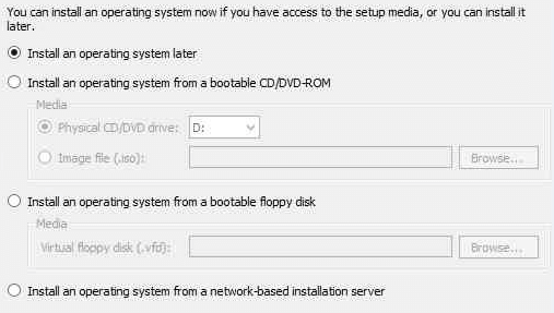 Hyper-V VM Installation Options