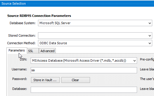 MySQL Workbench Migration Select Source