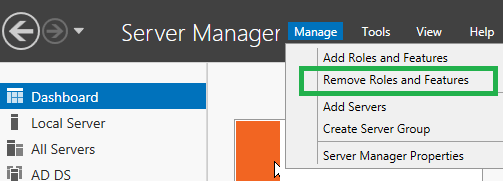 Windows Server Remove Roles