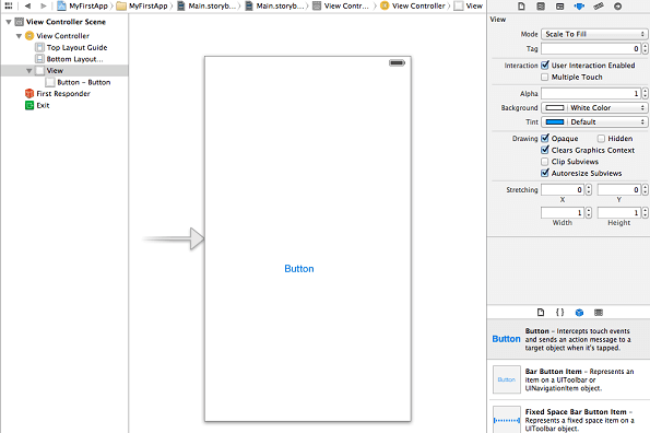 Xcode Create Button