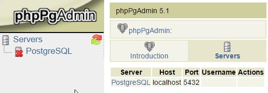 phpmyadmin postgresql