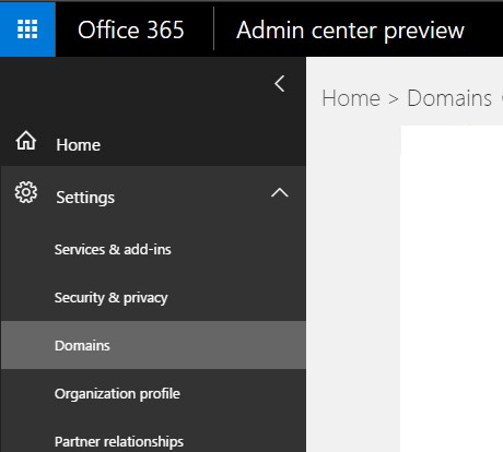 setup domain for microsoft office 365