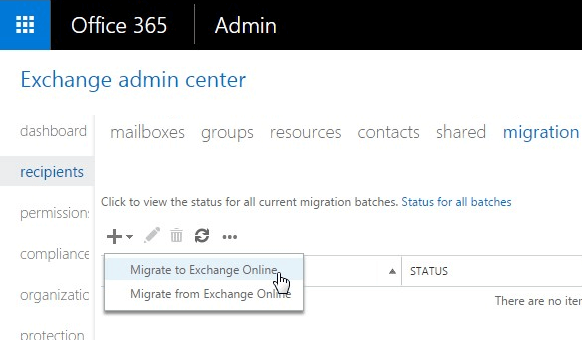 Office 365 Migrate to Exchange Online