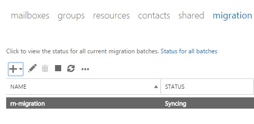 Office 365 Migration Batch