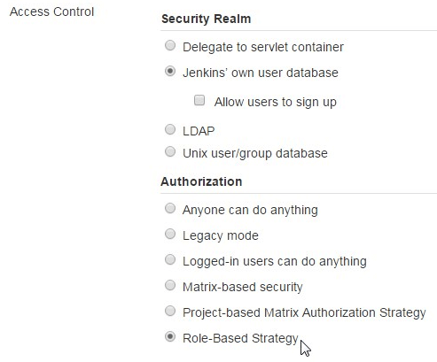 Jenkins-Access-Control-Role-Based-Strategy